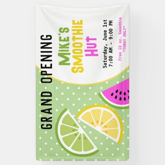 Tropische Groot-Brittannië — Grote opening Spandoek (Verticaal)