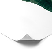 Tropische grote bladeren botanische druk poster (Hoek)