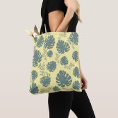 Tropische grote bladeren tote bag (Dichtbij)