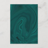 Tropische grote bloemen & boog bruiloft details informatiekaartje (Achterkant)