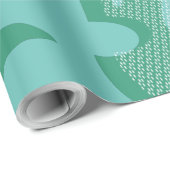 Tropische guavruit en roze roze Blauwgroen Cadeaupapier (Rol Hoek)