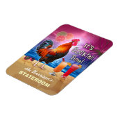 Tropische Haan Cocktails Grappige Cruise Stateroom Magneet (Linkerzijde)