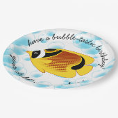 Tropische Halfmaan Butterflyfish Exotic Sealife Papieren Bordje (Gekanteld)