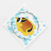 Tropische Halfmaan Butterflyfish Exotic Sealife Servet (Hoek)