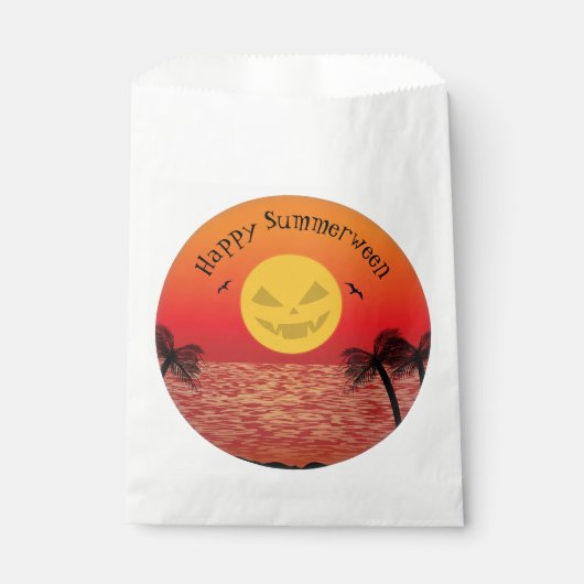 Tropische Halloween Bedankzakje (Voorkant)