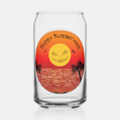 Tropische Halloween Blikvorm Glas (Voorkant)