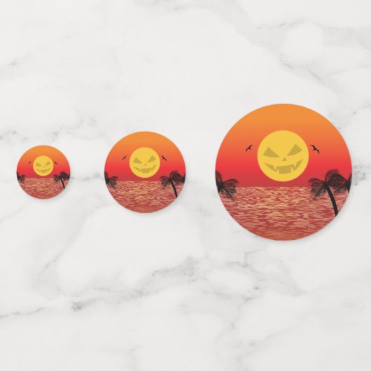 Tropische Halloween Confetti (Voorkanten)