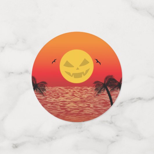 Tropische Halloween Confetti (Kleine voorkant)