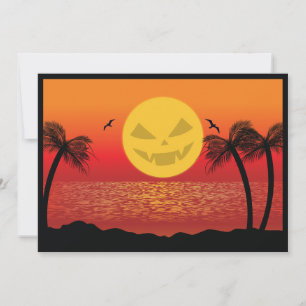 Tropische Halloween Kaart