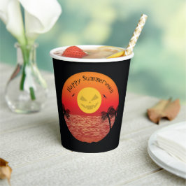 Tropische Halloween Papieren Bekers