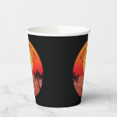 Tropische Halloween Papieren Bekers (Links)