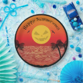 Tropische Halloween Papieren Bordje (Feest)