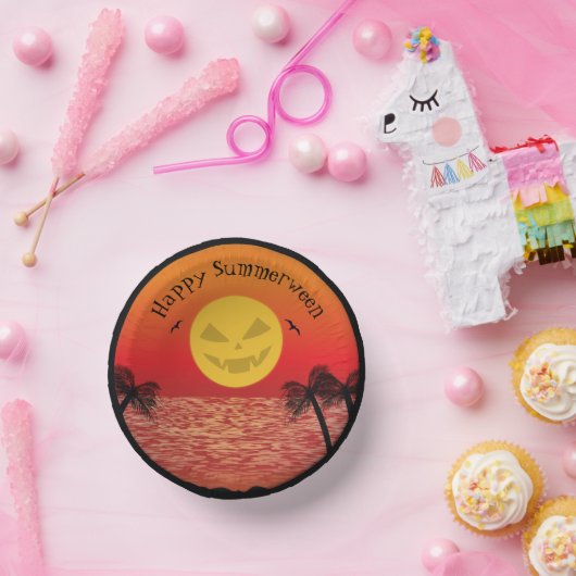 Tropische Halloween Papieren Kommen (Feest)