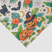 Tropische Halloween Pompoenen Tissuepapier (Detail)