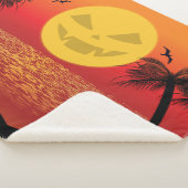 Tropische Halloween Sherpa Deken (3/4)