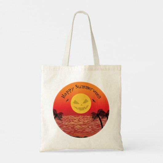 Tropische Halloween Tote Bag (Achterkant)