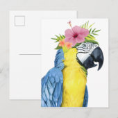 Tropische Halo - Parrot Briefkaart (Voorkant / Achterkant)