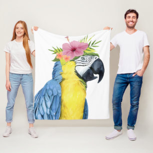 Tropische Halo - Parrot Fleece Deken