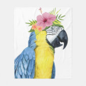 Tropische Halo - Parrot Fleece Deken (Voorkant)