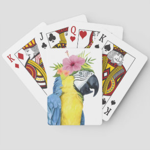 Tropische Halo - Parrot Pokerkaarten