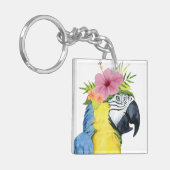 Tropische Halo - Parrot Sleutelhanger (Voorkant Links)