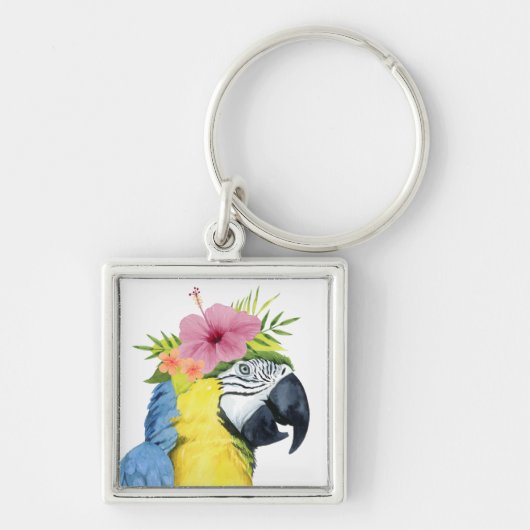 Tropische Halo - Parrot Sleutelhanger (Voorkant)