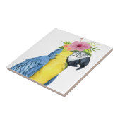 Tropische Halo - Parrot Tegeltje (Zijkant)