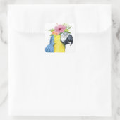 Tropische Halo - Parrot Vierkante Sticker (Tas)