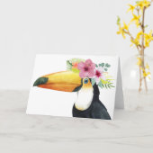Tropische Halo - Toucan Kaart (Gele Bloem)