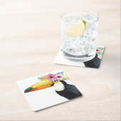 Tropische Halo - Toucan Kartonnen Onderzetters (Insitu)