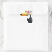 Tropische Halo - Toucan Vierkante Sticker (Tas)