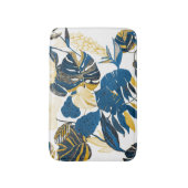 Tropische Hand getrokken: Creatief Naadloos Patroo Badmat (Voorkant Verticaal)