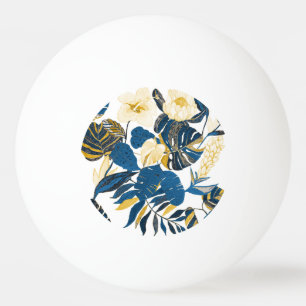 Tropische Hand getrokken: Creatief Naadloos Patroo Pingpongbal