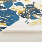 Tropische Hand getrokken: Creatief Naadloos Patroo Sherpa Deken (3/4)