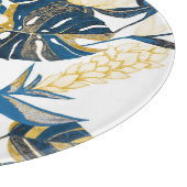 Tropische Hand getrokken: Creatief Naadloos Patroo Snijplank (Hoek)