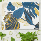 Tropische Hand getrokken: Creatief Naadloos Patroo Theedoek (Gevouwen)