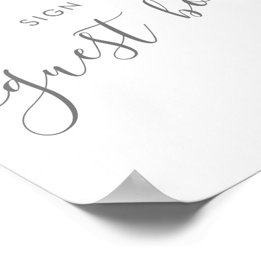 Tropische handboonttabel Teken roze handpalm Poster (Hoek)