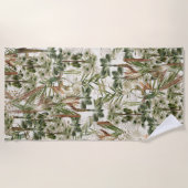 Tropische handdoeken met palmbomen (Voorkant)