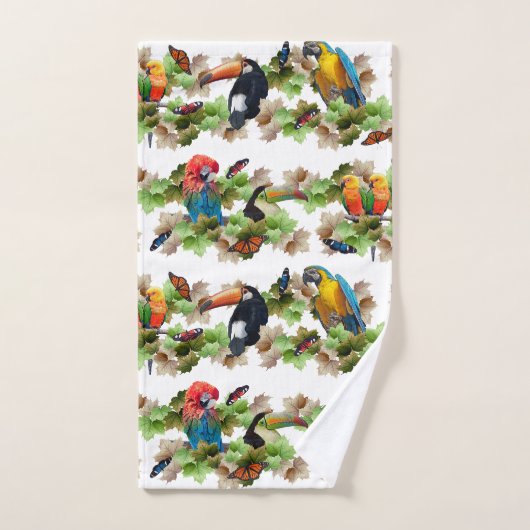 Tropische handdoekset bad handdoek (Handdoek)