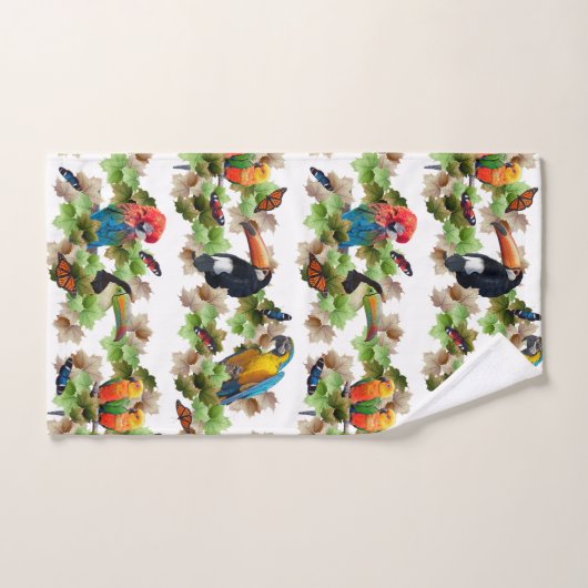 Tropische handdoekset bad handdoek (Handdoek)