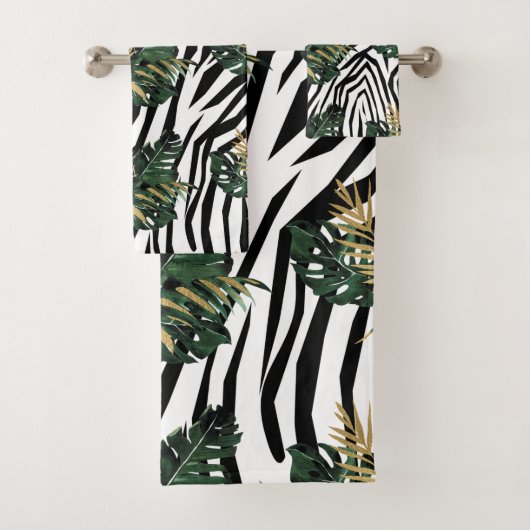 Tropische handdoekset Zebra Bad Handdoek (Insitu)