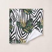 Tropische handdoekset Zebra Bad Handdoek (Wasdoekje)