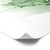 Tropische handpalm Drinken Menu Weddenschap Poster (Hoek)