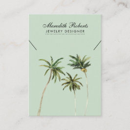 Tropische handpalm Trees juwelen Ketting Display C Visitekaartje