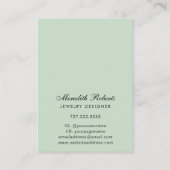 Tropische handpalm Trees juwelen Ketting Display C Visitekaartje (Achterkant)