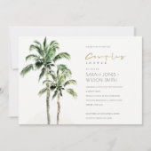 Tropische handpalmbomen schoeisel bedankkaart (Voorkant)