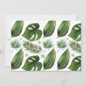 Tropische handpalmbundel en wiegenhoes kaart (Achterkant)