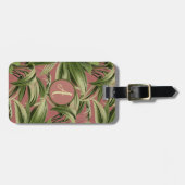  tropische handpalmen bagagelabel (Voorkant horizontaal)