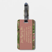  tropische handpalmen bagagelabel (Achterkant verticaal)