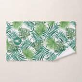 Tropische handpalmen bijdoeken personaliseren bad handdoek (Handdoek)